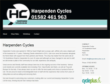 Tablet Screenshot of harpendencycles.co.uk